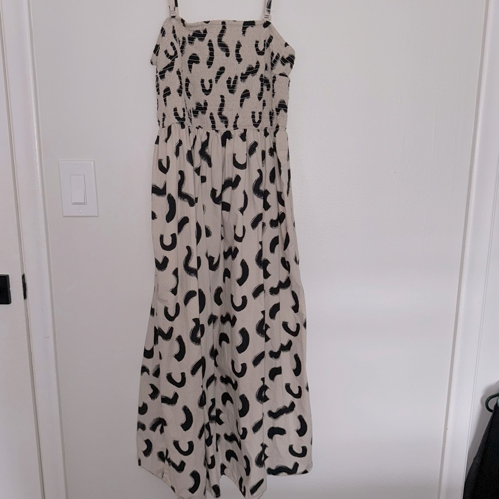 Brown & Black Printed Maxi Dress